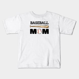 Baseball Mom Kids T-Shirt